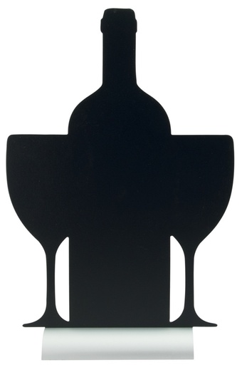 [AG-SECURIT-Silhouette Vin Ardoise (FBTA WINE)] Silhouette Vin ardoise Base alu 