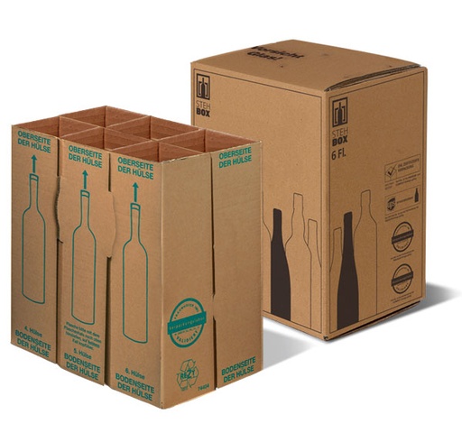 [EMB-AGA-Colis d'expédition 6 btls] Lot de 15 Colis d'expédition 6 btls 314x233x380 mm, colisé par 2 lots