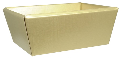 [EMB-PAPI-595] 595 Scala gold corbeille petite, 210 x 160 x 100 mm colisé par 25