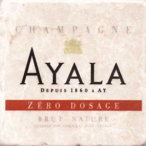 [AG-F151-AYALABRUTNATURE] Dessous de verre Champagne Ayala