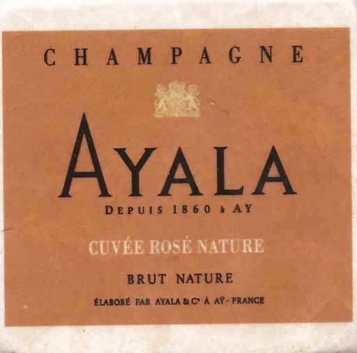 [AG-F151-AYALAROSENATURE] Dessous de verre Champagne Ayala Rosé Nature