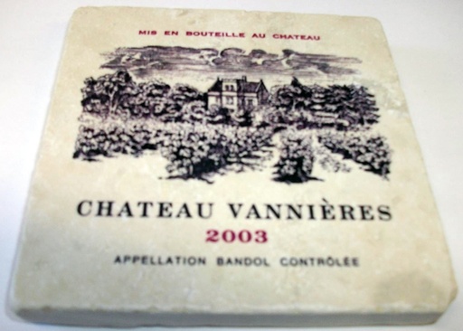 [AG-F151-CHATEAUVANNIERES] Dessous de verre Château Vannières